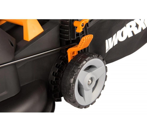 WORX WG713E: электрическая газонокосилка 1200 Вт, 34 см ширина WORX WG713E: электрическая газонокосилка 1200 Вт, 34 см ширина