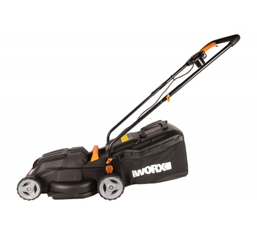 WORX WG713E: электрическая газонокосилка 1200 Вт, 34 см ширина WORX WG713E: электрическая газонокосилка 1200 Вт, 34 см ширина