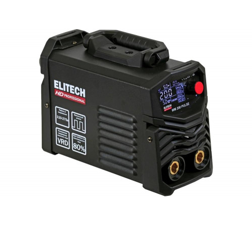 Инверторный сварочный аппарат Elitech HD WM 200 Pulse 204466 Инверторный сварочный аппарат Elitech HD WM 200 Pulse 204466
