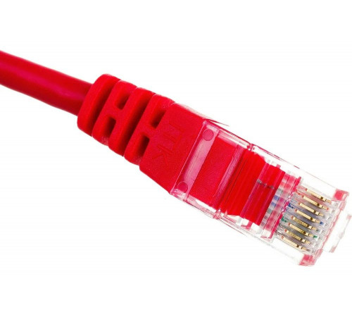 Коммутационный шнур патч-корд IEK ITK, категория 5е,UTP, 1м, красный PC04-C5EU-1M