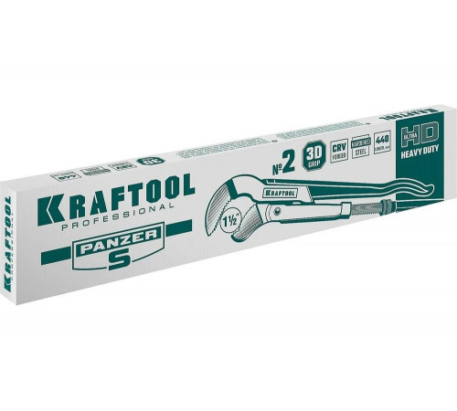 KRAFTOOL №2, изогнутые губки, ключ трубный PANZER-S 2733-15_z02 KRAFTOOL №2, изогнутые губки, ключ трубный PANZER-S 2733-15_z02