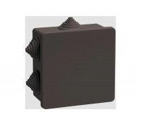 Распаячная коробка IEK км41235 85x85x40мм ip44 6 вв. черная UKO21-085-085-040-K02-44