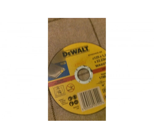 Круг отрезной по металлу INDUSTRIAL (125х22,2 мм) DEWALT DT42340Z