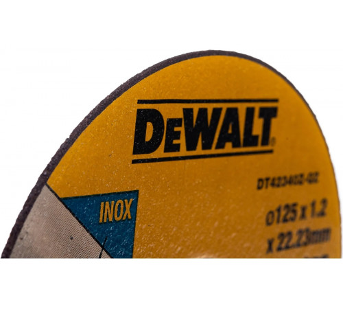 Круг отрезной по металлу INDUSTRIAL (125х22,2 мм) DEWALT DT42340Z