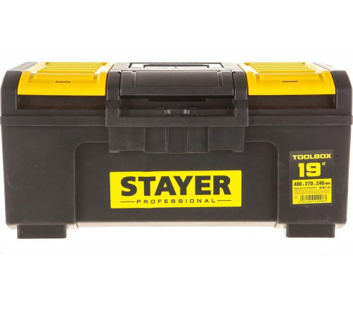 STAYER 480 х 270 х 240, пластиковый, ящик для инструмента TOOLBOX-19 38167-19 Professional
