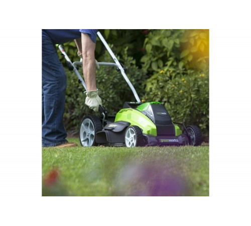 Аккумуляторная газонокосилка Greenworks G40LM45 2500107 Аккумуляторная газонокосилка Greenworks G40LM45 2500107