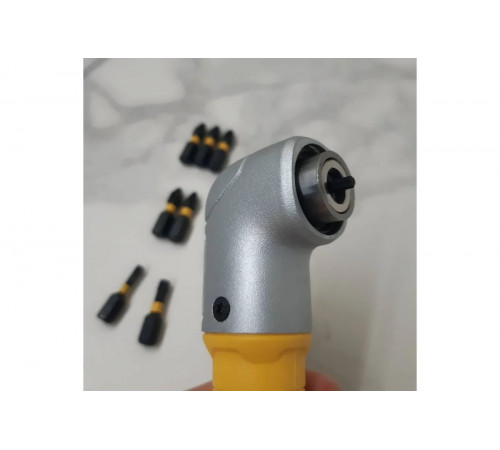 Угловая насадка ударная IMPACT + биты (9 шт.) DEWALT DT71517T