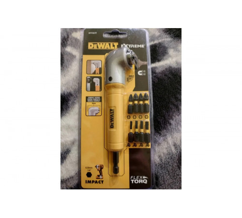 Угловая насадка ударная IMPACT + биты (9 шт.) DEWALT DT71517T