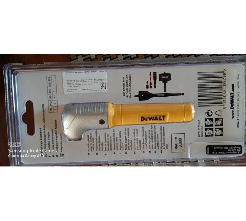 Угловая насадка ударная IMPACT + биты (9 шт.) DEWALT DT71517T