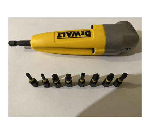 Угловая насадка ударная IMPACT + биты (9 шт.) DEWALT DT71517T