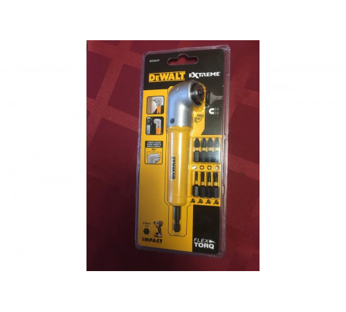 Угловая насадка ударная IMPACT + биты (9 шт.) DEWALT DT71517T