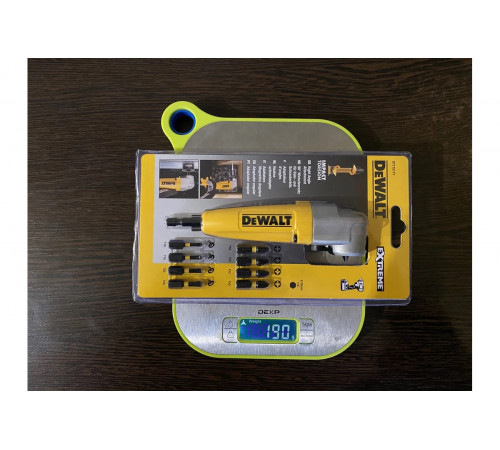 Угловая насадка ударная IMPACT + биты (9 шт.) DEWALT DT71517T