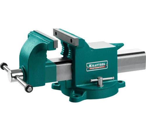 KRAFTOOL 150 мм, стальные слесарные тиски STEEL 32701-150 KRAFTOOL 150 мм, стальные слесарные тиски STEEL 32701-150