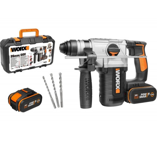 Аккумуляторный перфоратор WORX WX392 Аккумуляторный перфоратор WORX WX392