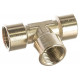 Переходник тройник Т-образный 1251/4 258/4 T-FFF 1/2" GAV 34388