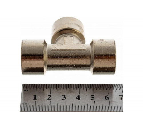 Переходник тройник Т-образный 1251/4 258/4 T-FFF 1/2" GAV 34388