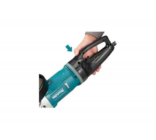 Угловая шлифовальная машина Makita 230 мм, 2800 Вт, 6600 об., AFT, D-обр. поворот. рукоятка, плавн. пуск, антивибр., поддержка об., расцепляющая муфта, тормоз дв., 6.3 кг GA9071X1 Угловая шлифовальная машина Makita 230 мм, 2800 Вт, 6600 об., AFT, D-обр. поворот. рукоятка, плавн. пуск, антивибр., поддержка об., расцепляющая муфта, тормоз дв., 6.3 кг GA9071X1