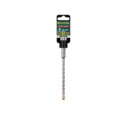KRAFTOOL 6 х 160 мм, бур SDS-plus 29320-160-06_z02 KRAFTOOL 6 х 160 мм, бур SDS-plus 29320-160-06_z02