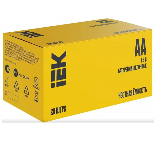 Щелочная батарейка IEK alkaline lr06/aa (28шт/бокс) ABT-LR06-OP-B28 Щелочная батарейка IEK alkaline lr06/aa (28шт/бокс) ABT-LR06-OP-B28