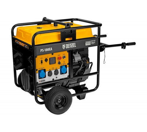 Бензиновый генератор Denzel PS-180EA 18 кВт, 230 В, 65 л, разъём ATS, электростартер 946974