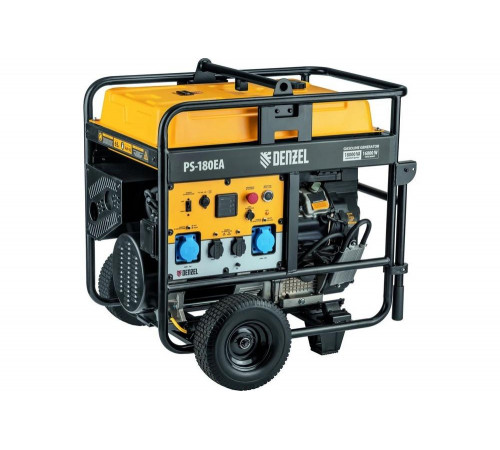Бензиновый генератор Denzel PS-180EA 18 кВт, 230 В, 65 л, разъём ATS, электростартер 946974