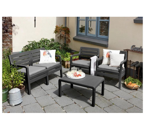 Комплект мебели Keter Delano Set графит 17201088ГР 237071 Комплект мебели Keter Delano Set графит 17201088ГР 237071