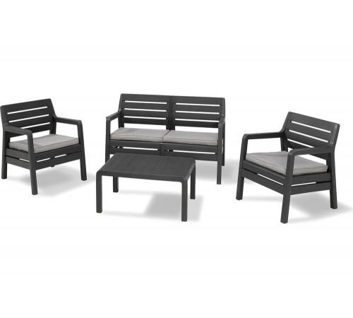 Комплект мебели Keter Delano Set графит 17201088ГР 237071 Комплект мебели Keter Delano Set графит 17201088ГР 237071