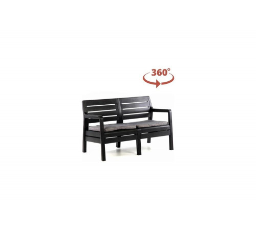 Комплект мебели Keter Delano Set графит 17201088ГР 237071 Комплект мебели Keter Delano Set графит 17201088ГР 237071