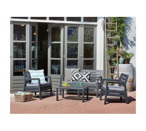 Комплект мебели Keter Delano Set графит 17201088ГР 237071 Комплект мебели Keter Delano Set графит 17201088ГР 237071