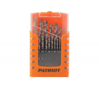 Набор сверл по металлу HSS, 19 шт №2: 1.0-10.0 мм, в пластиковом боксе Patriot 815010545