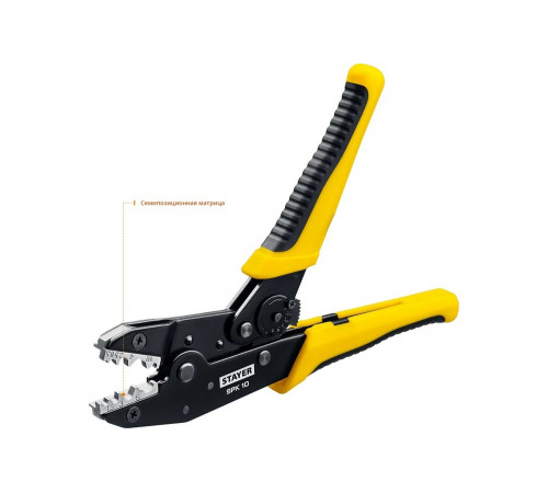 Пресс-клещи для медных наконечников STAYER Professional SPK-10 0.5 - 10 мм2 45440 Пресс-клещи для медных наконечников STAYER Professional SPK-10 0.5 - 10 мм2 45440