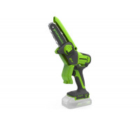 Цепная мини пила аккумуляторная GreenWorks 24V, 10см, c 1хАКБ 2Ач с USB и ЗУ 2008207USB2