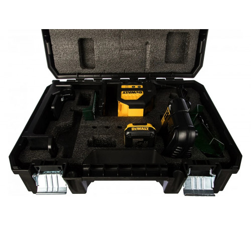 Cамовыравнивающийся лазерный уровень DEWALT зеленый DCE088D1G