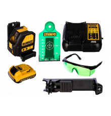 Cамовыравнивающийся лазерный уровень DEWALT зеленый DCE088D1G