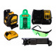 Cамовыравнивающийся лазерный уровень DEWALT зеленый DCE088D1G