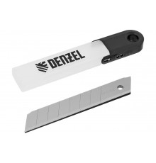 Лезвия 18 мм, сталь SK5, 0.6 мм, усиленные, 5 шт Denzel 79305