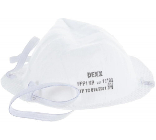 Фильтрующая противоаэрозольная полумаска DEXX FFP1 11103 Фильтрующая противоаэрозольная полумаска DEXX FFP1 11103