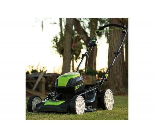 Аккумуляторная бесщеточная газонокосилка Greenworks GD80LM53 2500707 Аккумуляторная бесщеточная газонокосилка Greenworks GD80LM53 2500707