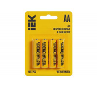 Щелочная батарейка IEK alkaline lr06/aa (4шт/блистер) ABT-LR06-OP-L04