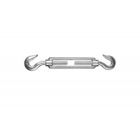 Талреп STAYER DIN 1480, крюк-крюк, М6, 15 шт, оцинкованный, 30525-06