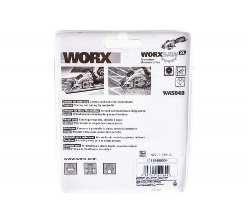 Пильный алмазный диск WORX WA5048 Пильный алмазный диск WORX WA5048