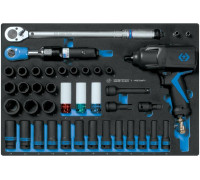 Набор пневмоинструмента KING TONY принадлежностями, ложемент, 41 предмет 9-44805AMPV