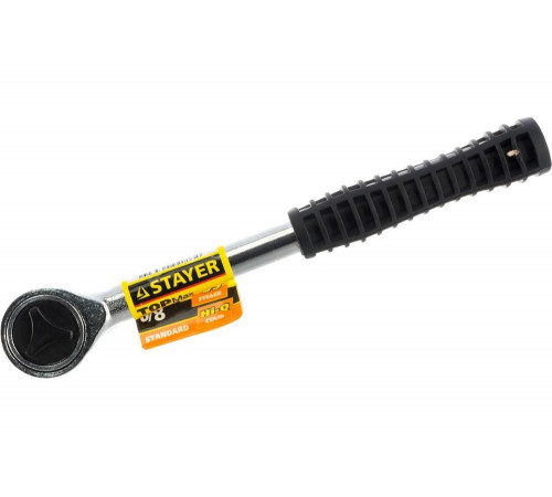 STAYER 3/8", 45 зубцов, трещотка для торцовых головок 2778-3/8 STAYER 3/8", 45 зубцов, трещотка для торцовых головок 2778-3/8