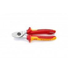 Ножницы для резки кабелей со страховочным креплением 165 мм KNIPEX KN-9516165TBK