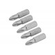 Набор вставок бит торцевых 1/4", Pozidriv, PZ2, 25 мм, 5 шт TOLSEN TT20273