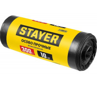 Строительные особопрочные мусорные мешки STAYER Heavy Duty 300 л, 10 шт 39157-300