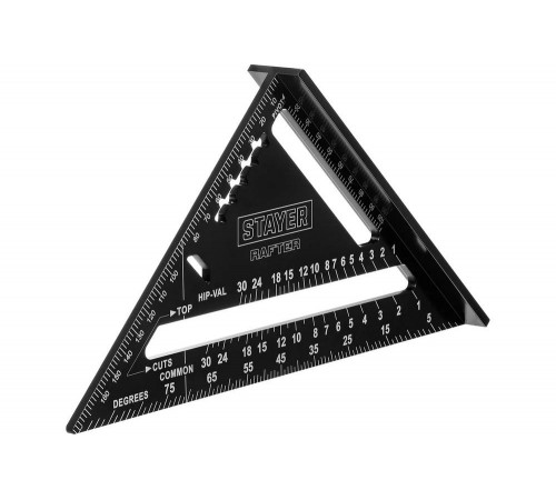 STAYER 180 мм, угольник кровельный универсальный 5-в-1 Rafter 34306-17 STAYER 180 мм, угольник кровельный универсальный 5-в-1 Rafter 34306-17