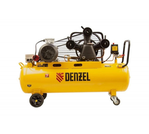 Воздушный компрессор с ременным приводом DENZEL BCW3000-T/100, 3,0 кВт, 100 литров, 520 л/мин 58118 Воздушный компрессор с ременным приводом DENZEL BCW3000-T/100, 3,0 кВт, 100 литров, 520 л/мин 58118