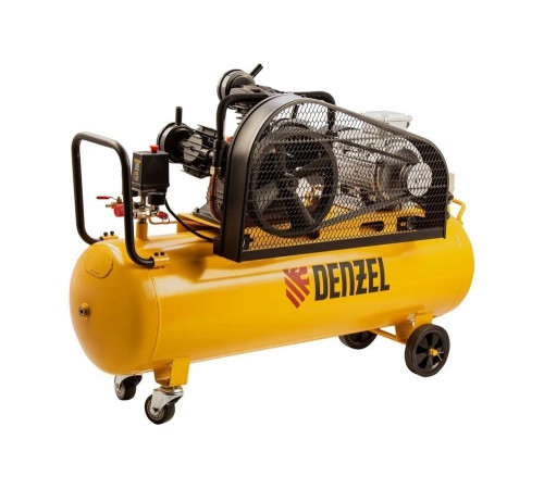 Воздушный компрессор с ременным приводом DENZEL BCW3000-T/100, 3,0 кВт, 100 литров, 520 л/мин 58118 Воздушный компрессор с ременным приводом DENZEL BCW3000-T/100, 3,0 кВт, 100 литров, 520 л/мин 58118