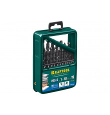 Набор сверл по металлу 19 шт Kraftool 29651-H19